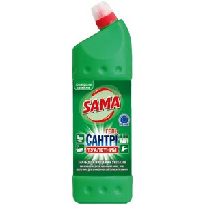 Means for cleaning toilet bowls TM "SAMA" "Santri" Alpine freshness 1000 ml.