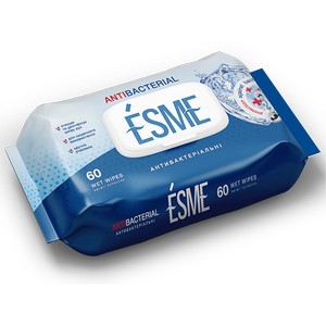 Wet wipes  "ESME" Antibacterial 60 pcs. 