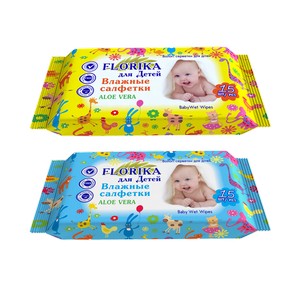 Wet wipes for children Aloe Vera TM "FLORIKA" 15 pcs.